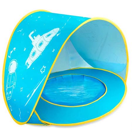Pop Up Baby Tent Sun Shade Shelter with Pool UPF 50+ Protection for Baby Beach Outdoor 