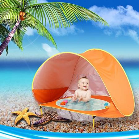 Beach Tent Pool Baby Pop Up Sun Shade Shelter UPF 50+ Protection for Beach Outdoor 