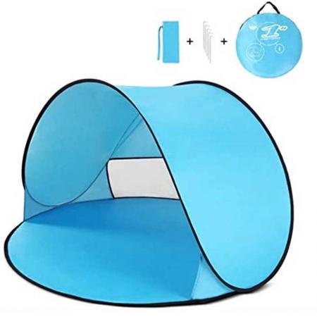 Amazon Hot Sales Red Beach Tent Anti UV Instant Portable Tent  Pop Up Baby Beach Tent for Camping Outdoor 