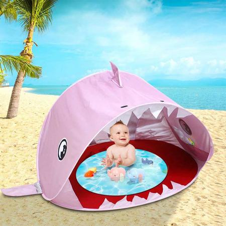 Baby Beach Tent with Pool UPF 50+ Beach Sun Shelter Outdoor Tent for Baby and Kids 