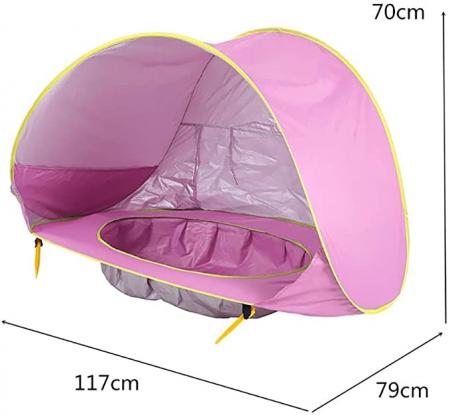 Hot Sales Baby Tent Pop Up Sun Shade Shelter with Pool UPF 50+ Protection for Baby Beach Outdoor 