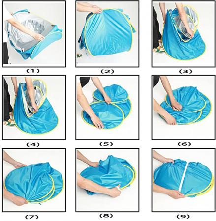 Beach Tent Pool Baby Pop Up Sun Shade Shelter UPF 50+ Protection for Beach Outdoor 