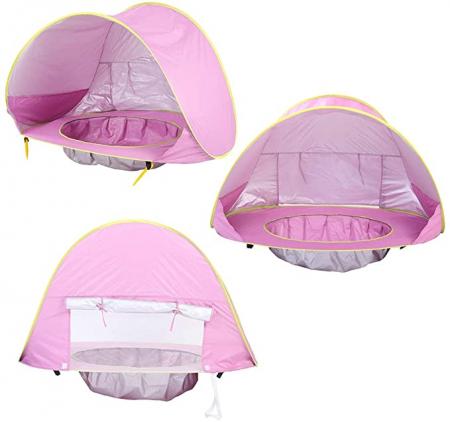 Hot Sales Baby Tent Pop Up Sun Shade Shelter with Pool UPF 50+ Protection for Baby Beach Outdoor 