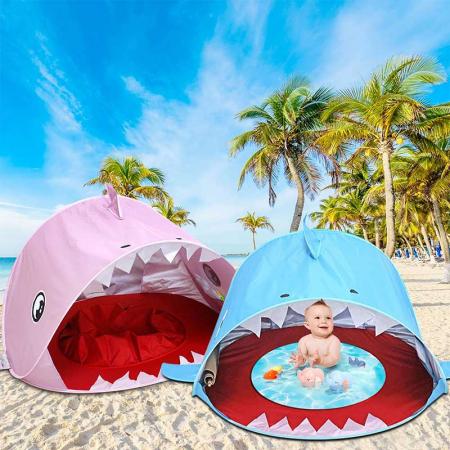 Baby Beach Tent with Pool UPF 50+ Beach Sun Shelter Outdoor Tent for Baby and Kids 