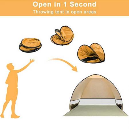 portable Pop Up Beach Tent Includes Carry Travel Bag & Tent Pegs 