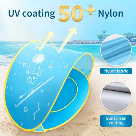 Pop Up Baby Tent Sun Shade Shelter with Pool UPF 50+ Protection for Baby Beach Outdoor 