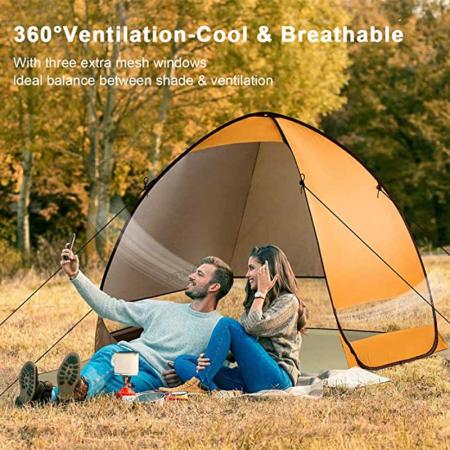 portable Pop Up Beach Tent Includes Carry Travel Bag & Tent Pegs 