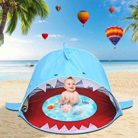 Baby Beach Tent with Pool UPF 50+ Beach Sun Shelter Outdoor Tent for Baby and Kids 