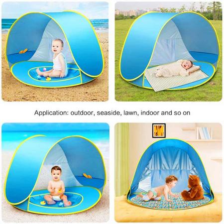 Baby Beach Tent Pop Up Portable Shade Pool UV Protection Sun Shelter for Infant 