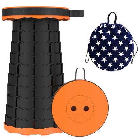 Portable Lightweight Plastic Stool Outdoor Travel Camping Fishing Folding telescopic Stool 