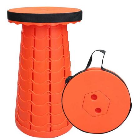 Collapsible Camping Stool Telescopic Stool Retractable Folding Chair for Adults Fishing Hiking BBQ Outdoor 