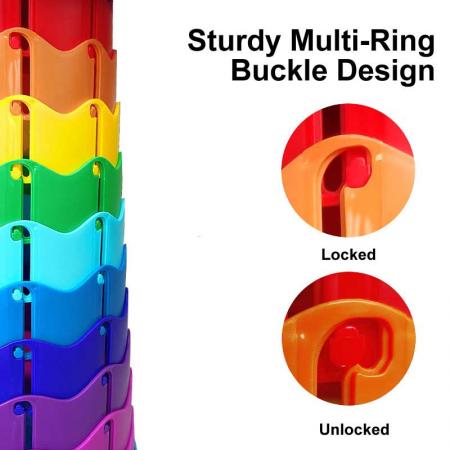 Retractable Stool Lightweight Telescopic Stool Yet More Sturdy Foldable Stool with Load Capacity 400lbs for Adults Outdoor