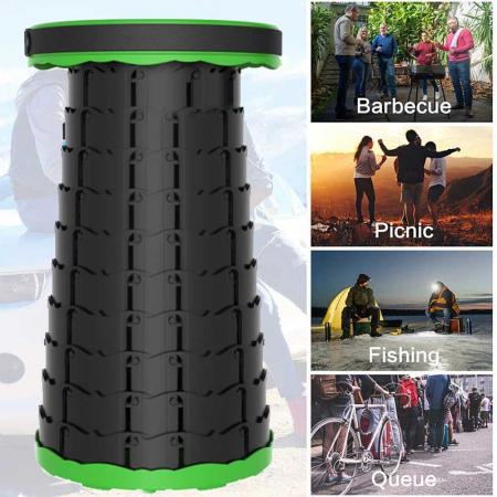 Telescopic Stools Sturdy Portable Light weight Plastic Stool for Outdoor Travel Camping 