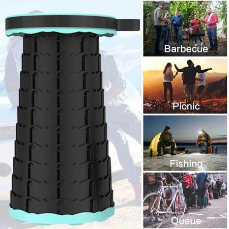 High quality Retractable Stool Folding Stool Lightweight Sturdy with Load Capacity 400lbs 