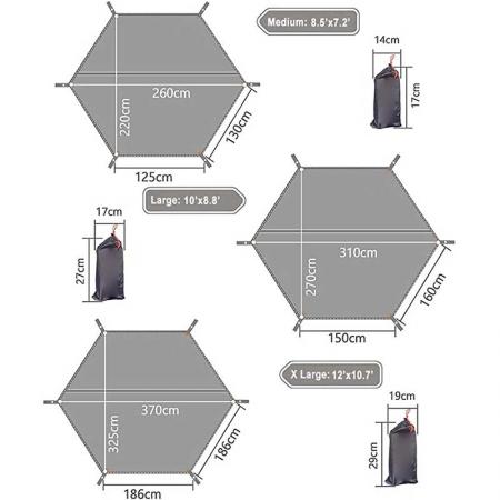 Tarp Cover Blue Waterproof Great for Tarpaulin Canopy Tent Boat RV Or Pool Cover Rain fly