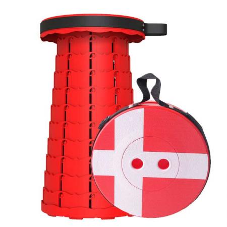 Portable Folding Stool Lightweight Collapsible Telescoping Stool Sturdy Retractable Stool 