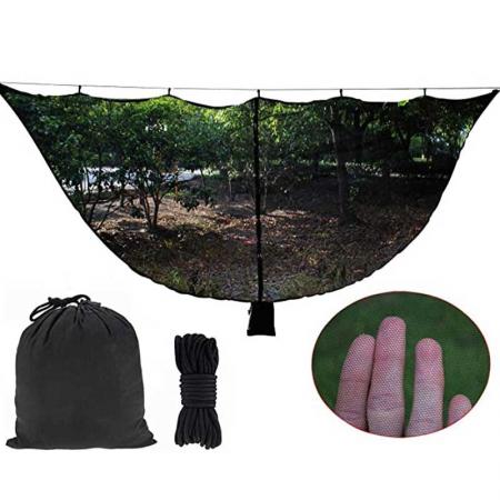 Mosquito Net Hammock with Hanging System Keeps Out The Bug Net Zipper for Easy Enter and Exit