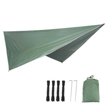 Waterproof Portable Tarp Multifunctional Outdoor Camping Traveling Backpacking Tarp 