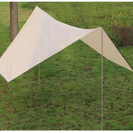 210T Polyester Tent Tarp Ultralight Camping Tarp with Door Portable Hammock Rain Fly Premium Waterproof Hammock Tarp 