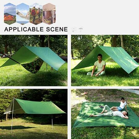 Hammock Rain Fly Waterproof and Lightweight Tent Tarp for Camping Backpacking Hiking 