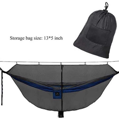 Hammock Bug Net with Hanging System Keeps Out The Mosquitos Zipper for Easy Enter and Exit 