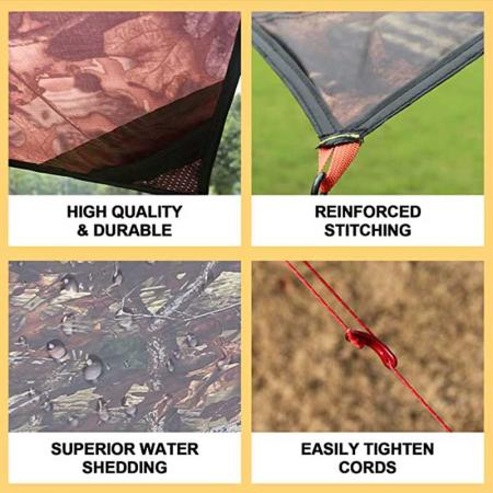 Outdoors100% Waterproof  Hammock Rain Fly & Camping Tarp 