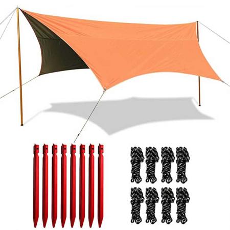Lightweight and Waterproof Camping Tarp with Complete Accessories 