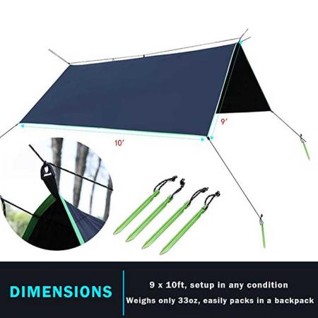 Portable Windproof Snowproof Rain Fly for Snow Sunshade 