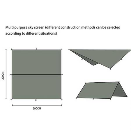 Outdoors Ultralight Waterproof Hammock Rain Fly Tarp Tent Shelter 