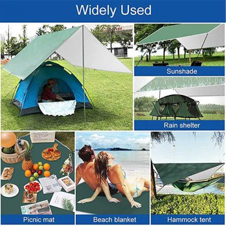 Lightweight Nylon Parachute Portable Outdoor Camping Sleeping Hammock with Mosquito Net and rain fly 