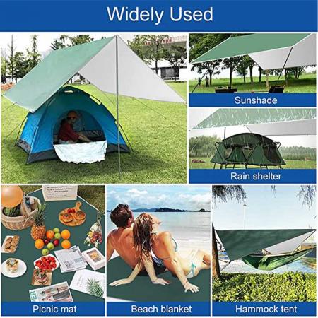 Lightweight Nylon Parachute Portable Outdoor Camping Sleeping Hammock with Mosquito Net and rain fly