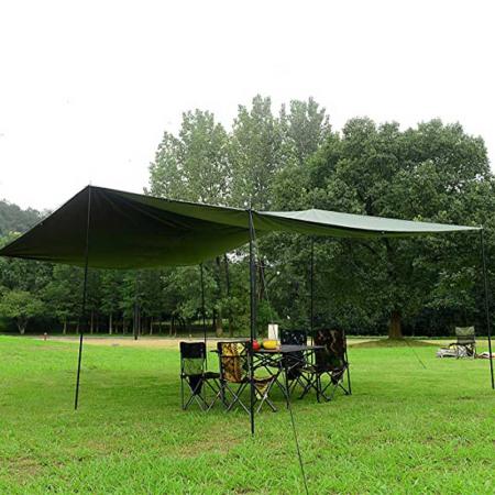 Portable Sunshade Lightweight Waterproof Rain Fly Tent Tarp 