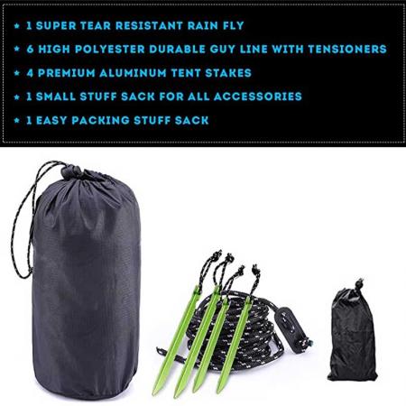 Portable Windproof Snowproof Rain Fly for Snow Sunshade 