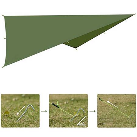 Ultralight Waterproof Tent Outdoor Family Camping Hammock Rain Fly Tarp 