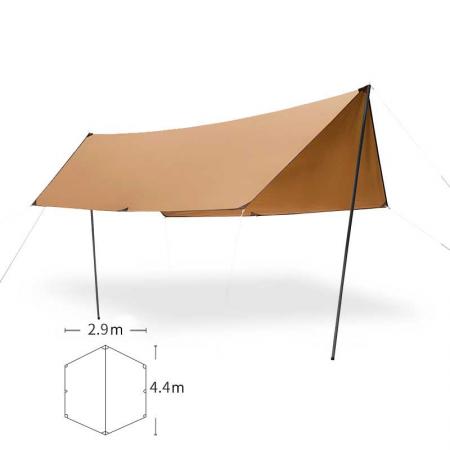 Camping Tarp Tent Rain Fly Waterproof Sunshade Rain Fly Tarp Portable Hammock Tarp 