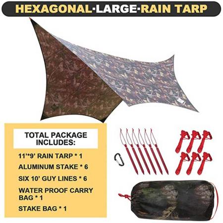 Outdoor Camping Waterproof Sunshade Rain Fly Hammock Tarp Hammock Rain Fly 