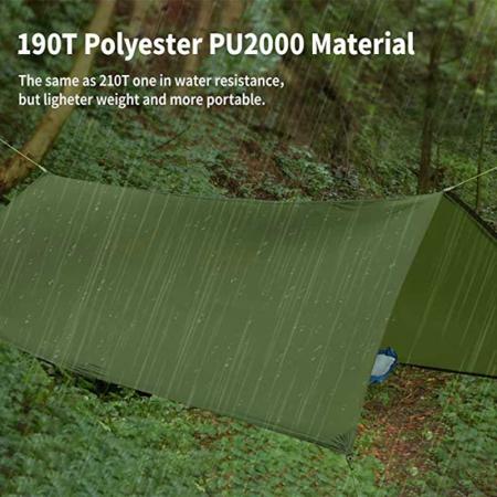 Ultralight Waterproof Tent Outdoor Family Camping Hammock Rain Fly Tarp 