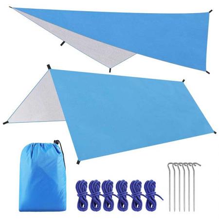 Portable Waterproof Camping Tarp Shelter Sunshade Rain fly Tent Tarp 