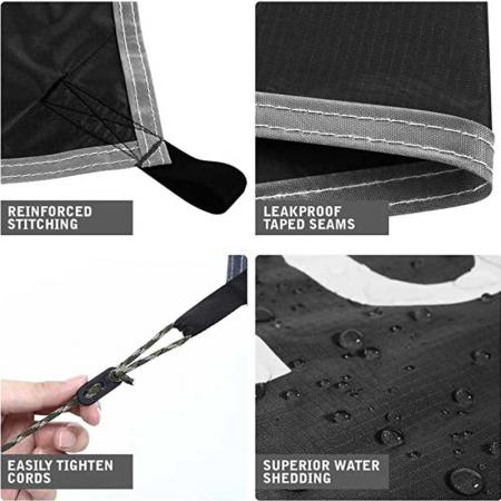 High Quality Waterproof Sunshade Rain Fly Tent Shelter Hammock Tarp for Camping