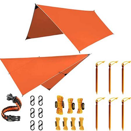 Lightweight and 100% Waterproof Tarp Shelter for Camping 
