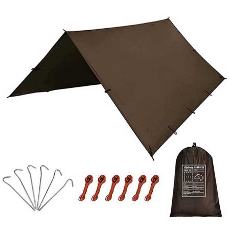 Camping Tarp Waterproof 3m x 3.2m Large Hammock Tent Tarp 