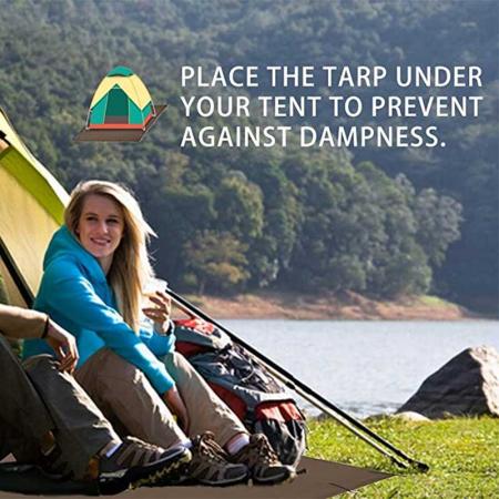 Camping Tarp Waterproof 3m x 3.2m Large Hammock Tent Tarp 