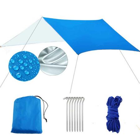 Portable Waterproof Camping Tarp Shelter Sunshade Rain fly Tent Tarp 