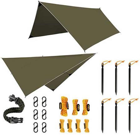 Lightweight and 100% Waterproof Tarp Shelter for Camping 