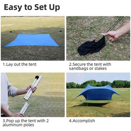 Outdoor Portable lycra beach tent with UV Protection 