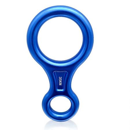 35KN Rescue Figure 8 Outdoor Descender Climbing Gear Downhill Equipment Belaying and Rappeling Device 