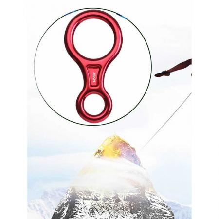 35KN Rescue Figure 8 Descender 7075 Aluminum Alloy Climbing Gear Downhill Equipment