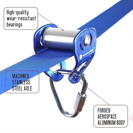 Climbing Pulley for Ropes Rescue Lifting Hitch Tending Tools Outdoor Development Activities Training 