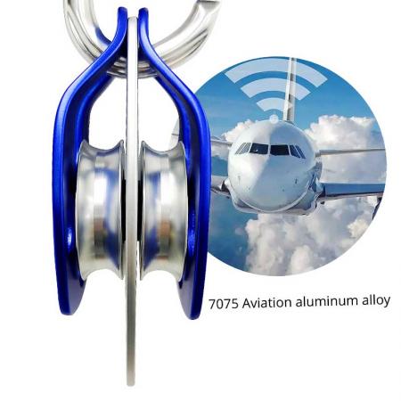 Light Weight And Corrosion Resistance Rescue Steel Pulleyfor Rock/Ice Climbing Rappelling Rescue 