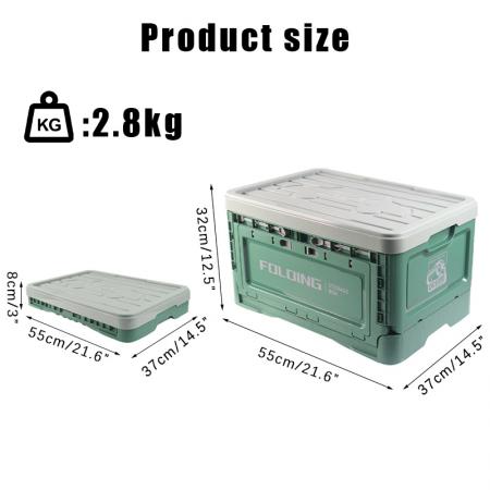 Custom Logo Factory Price Plastic Storage Box & bins Collapsible Box for Camping Outdoor